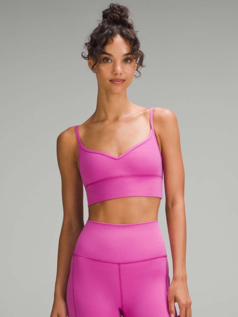 Lululemon Align Sweetheart Bra *Light Support, A/B Cup in “Pow Pink Tone”